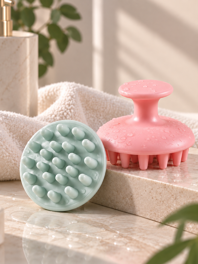 Spazzola per shampoo. Massaggia, deterge, rilassa. La tua nuova routine per i capelli.